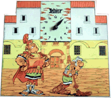Asterix Wanduhr
