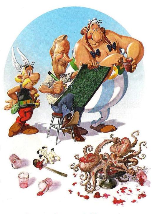 Frères Mébarki - Asterix, Obelix und Idefix mit ihrem Schöpfer.jpg