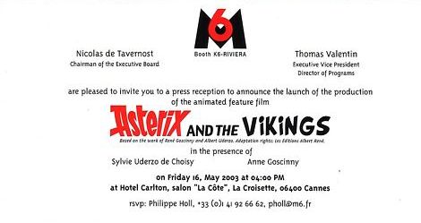carte d'invitation illustrée (en anglais) - ''Asterix and the Vikings'' (b) .jpg