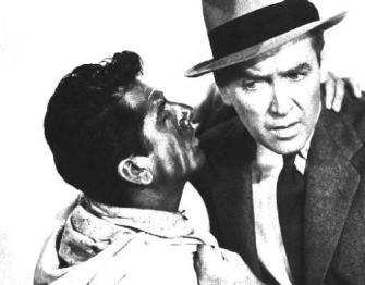 Daniel Gélin and James Stewart in Alfred Hitchcock's ''The Man Who Knew Too Much'' (1956).jpg
