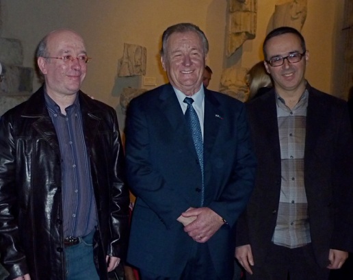 Frédéric Mébarki, Albert Uderzo et Thierry Mébarki.jpg